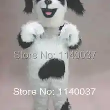 Талисман белый и черный овчарка талисман костюм собака талисман на заказ мультфильм персонаж карнавальный костюм необычный костюм вечерние