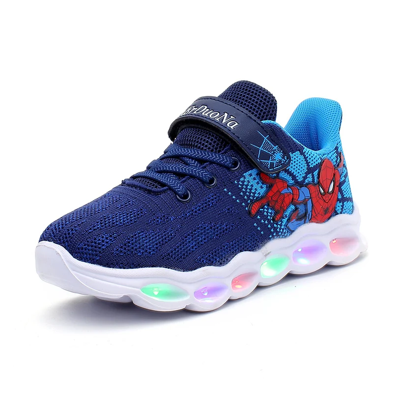 

kids shoes Led Spiderman Light Up Boys Girls lighting kid Children Sneakers buty swiecace tenis de with lights tenis infantil