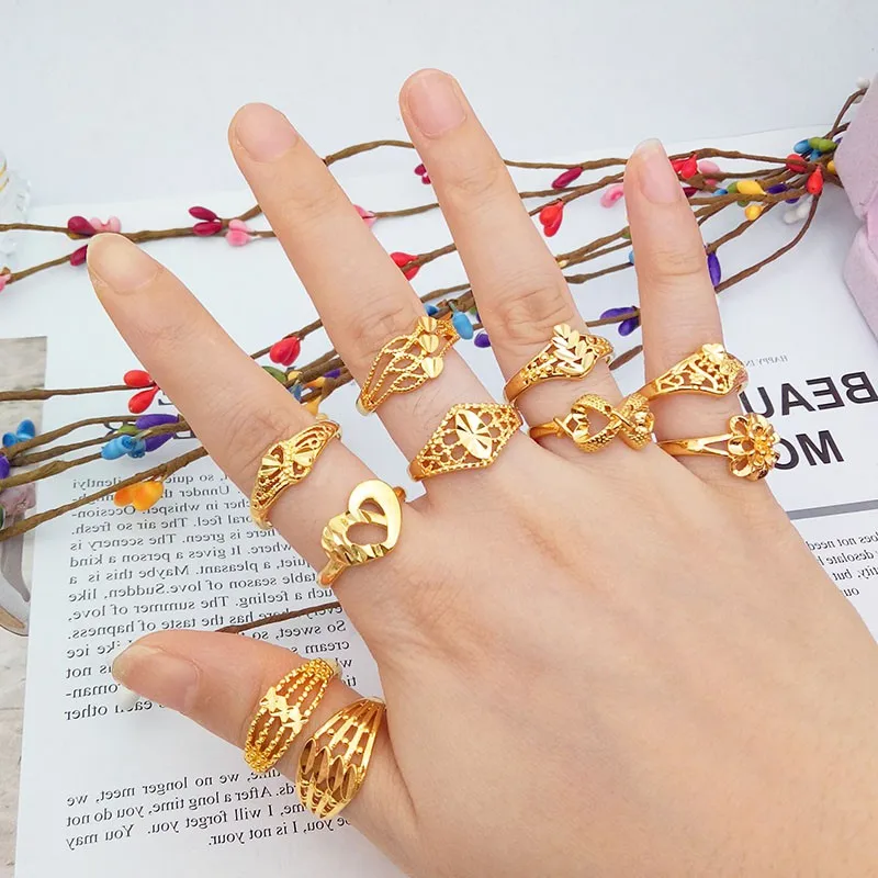 

Alloy Rings Steel Rose Gold Anti-allergy Smooth Simple Wedding Couples Bijouterie for Boys Gift