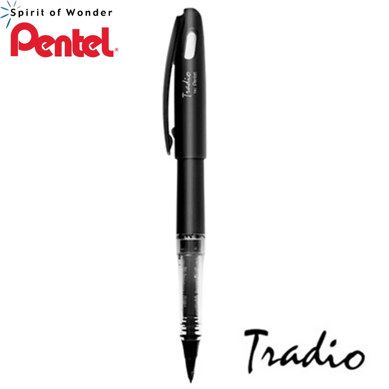 Фонтан Pentel Tradio Stylo(4 шт./лот: 1 шт. авторучка+ 3 шт. заправки) 1,0 мм-2,0 мм знак для графического дизайна