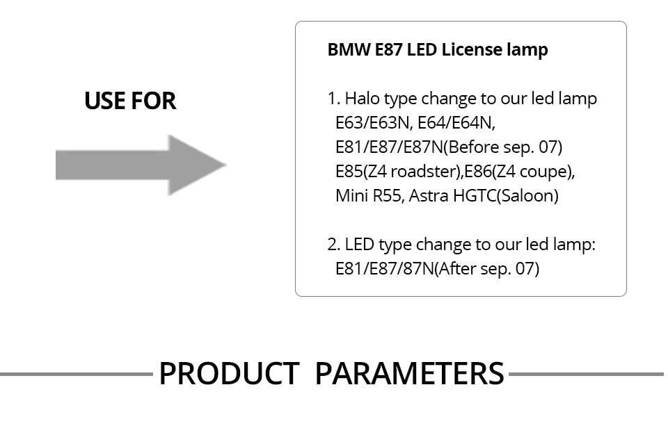 LED SMD License Plate Lights For BMW_02