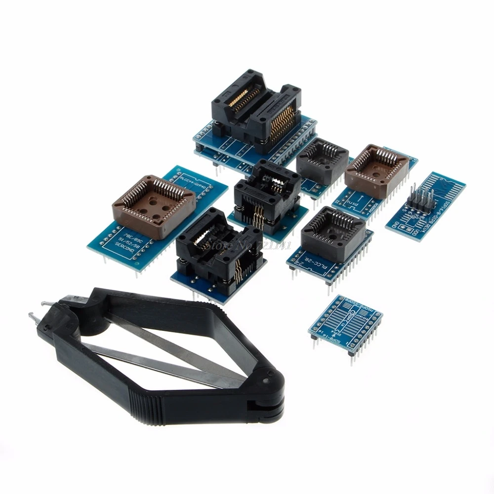 Комплект гнезд для программистов TL866CS TL866A с IC экстрактором 10