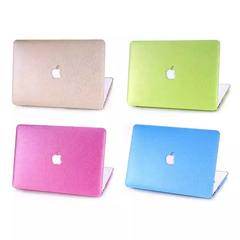  New laptop bag case For Apple macbook Air 13 Pro Retina 13 15 Silk pu leather Solid Color Case For Mac book 11 12 inch  