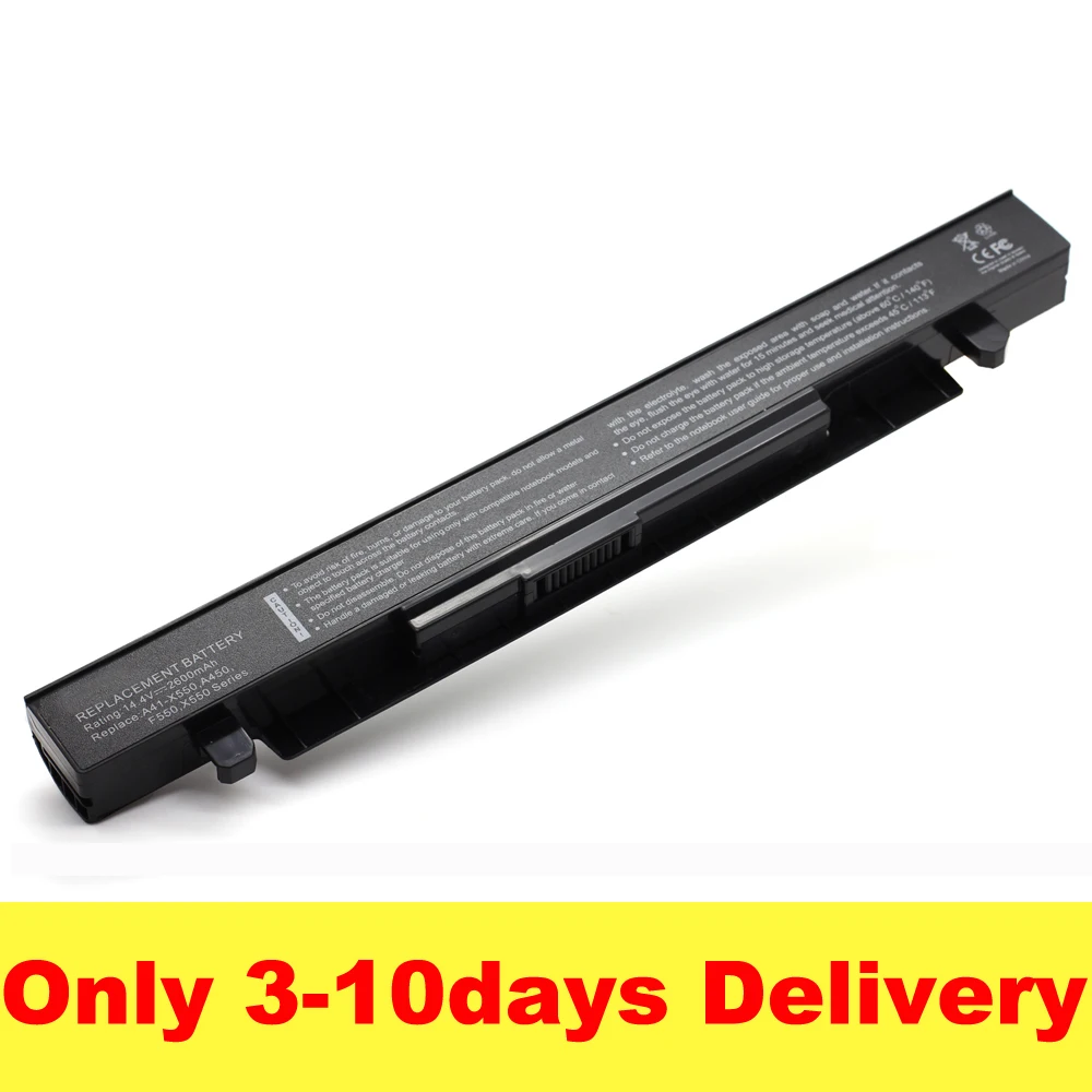 20PCS 2600mAh 14.4V black Replacement Battery for ASUS X450 A450CA F550