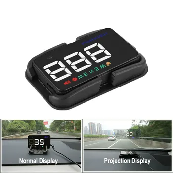 

Universal GPS Style Car HUD Speedometer Speedo Head-Up Display Digital Over Speed Alert Windshield Projector Auto Navigation