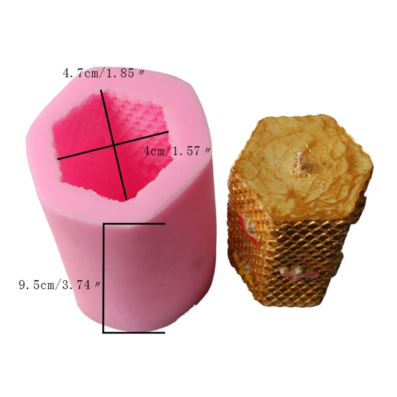 Пищевая силиконовая 3D DIY шестиугольная сотовая Форма торт шоколадная форма печенье бисквит Фондант формы украшения инструменты 9,5 см