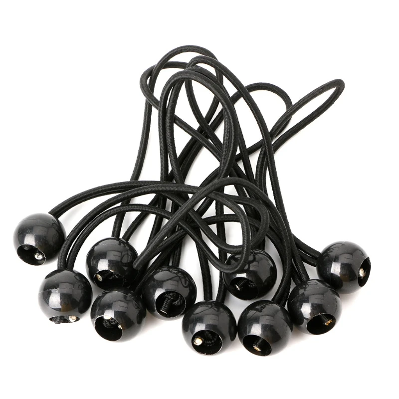 10pcs/lot Flag Pole Clip Ball Bungee Cord Ties Rope Attach