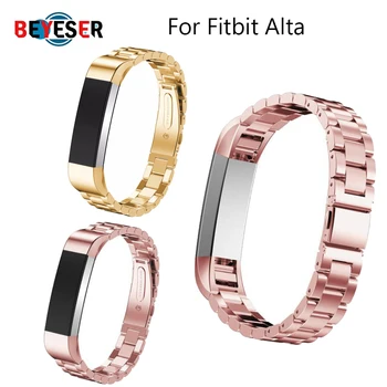 

New arrival Fashion Stainless Steel Watch Band Wrist strap For Fitbit Alta Alta HR Smartwatch Link Strap Bracelet high quality
