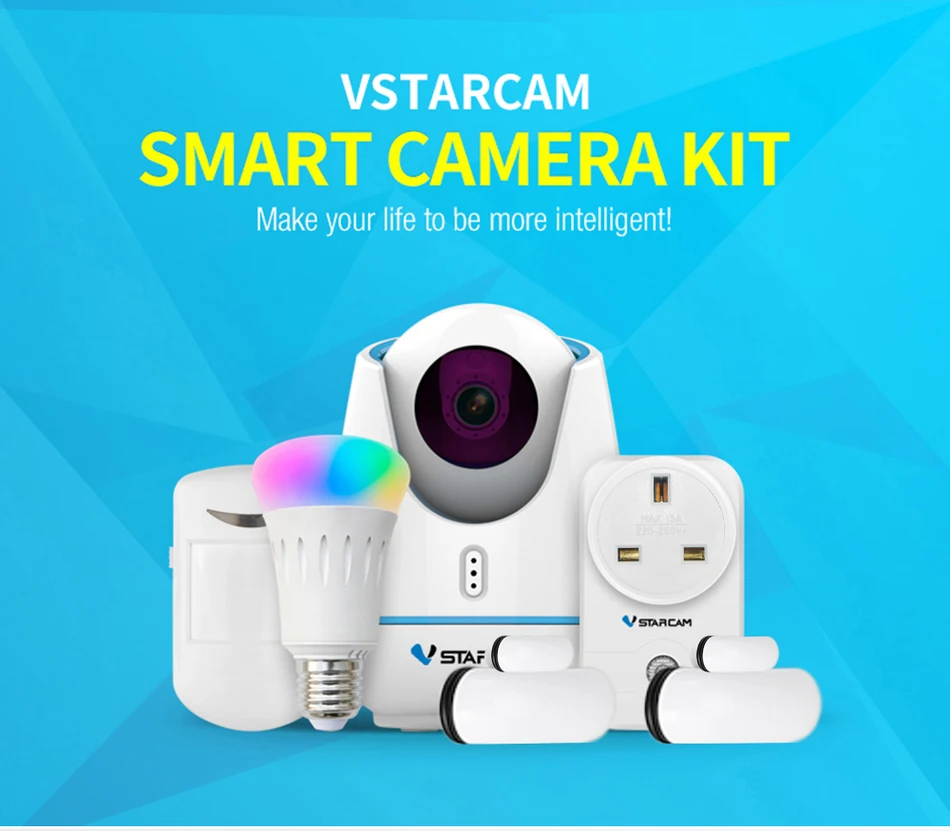 VStarcam E27 Ночное видение 1080 P Wi Fi 67.2 градусов ip Камера комплект двери Сенсор
