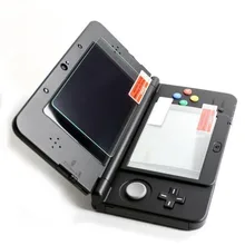 Топ закаленное стекло ЖК-экран протектор+ нижняя ПЭТ прозрачная защитная пленка для nintendo Small New 3DS консоль