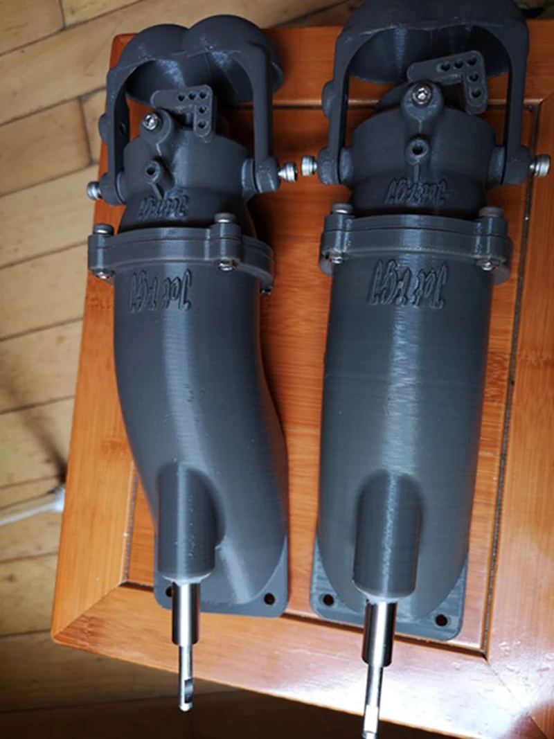 1 шт. 80 мм Приводной двигатель струйный насос двигатель опрыскиватель Подводные насосы с 30 кг тяги 3D печати части для RC DIY лодки 8 мм вал комплект