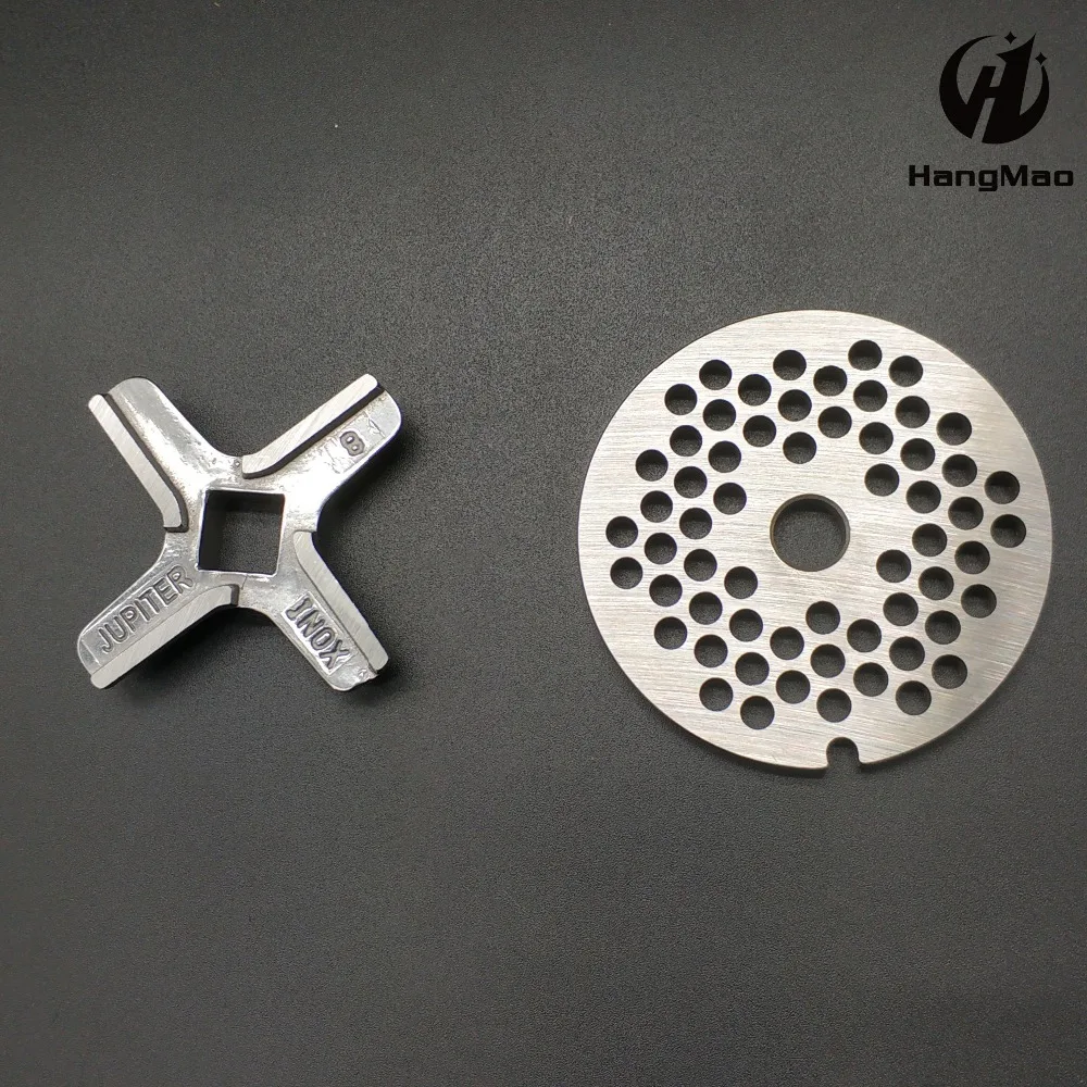 

ss304 2 Pieces Meat Grinder Parts #8 Blade Mincer Knife food processor combine blade KW658522 Fit Kenwood bosch MFW67440