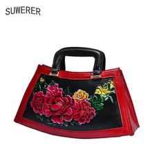 Пояса из натуральной кожи сумки роскошный тиснением Сумочка Мода Сумка Для женщин сумки