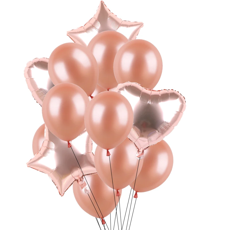 14 шт мульти розовые золотые воздушные шары с Конфетти Свадебные декоративные шары на день рождения гелиевые шары на день рождения украшения для взрослых