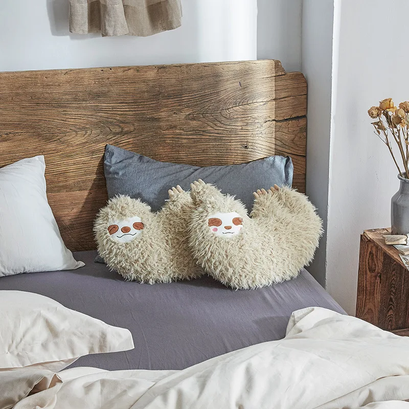 

New Cute Simulation Animal Sloth Pillow Sofa Cushion Lazy Plush Toy Children Doll Doll Girlfriend Birthday Gift Home Decoration