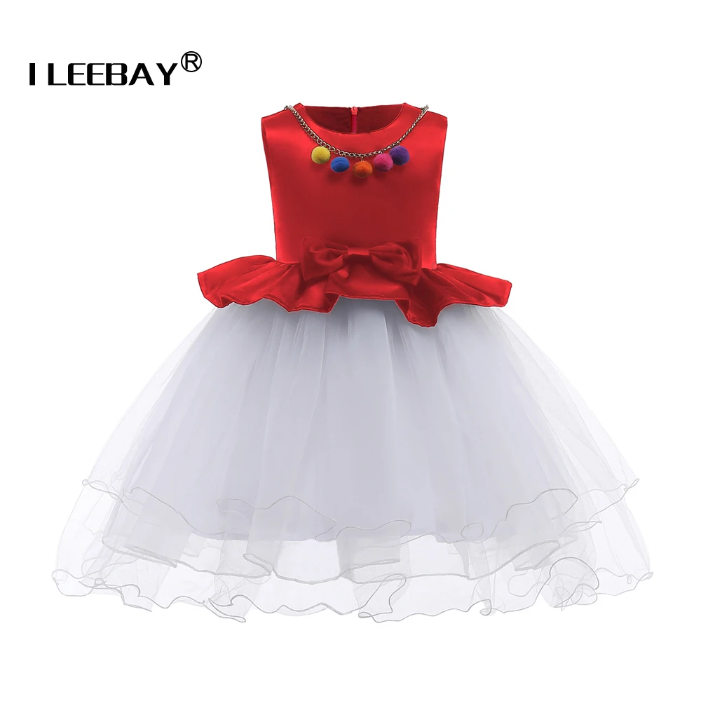 

New Baby Girl Wedding Dress Girls Birthday Party Princess Lace Dress Children Baptism Vestidos Kids Halloween Costume For Girls