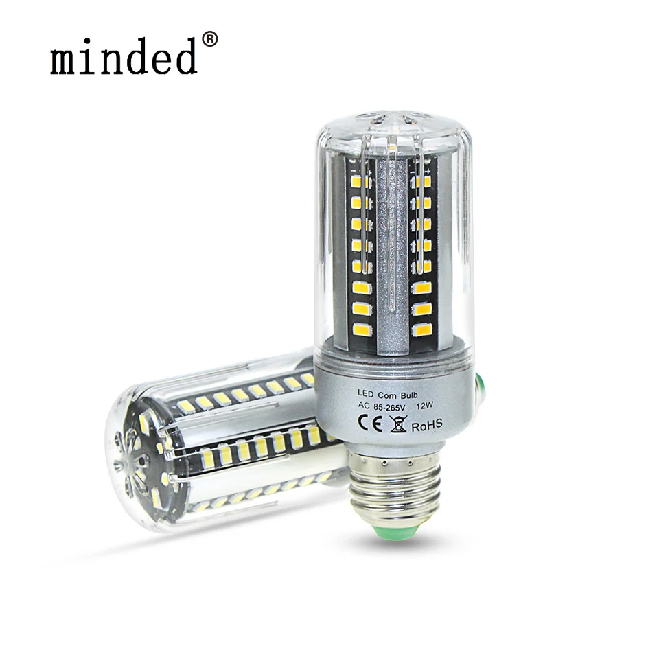 

1 PCS High Bright Warm/Clod White 85-265V 5736SMD E27 E14 Aluminum PCB LED Corn Bulb Corn Light 5W 7W 9W 12W 15W 18W 20W Lampada