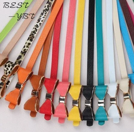 

2019 Lady's Slender waist belt han phnom penh bowknot slender waist belt female new belt women fashion thin belts for women