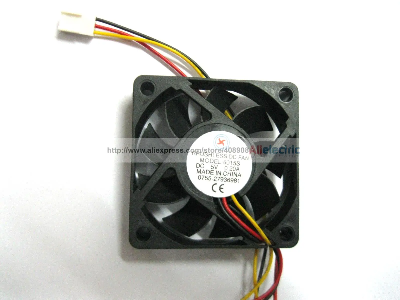 

10 Pcs Brushless DC Cooling Fan 9 Blade 5V 6015s 3 Wire