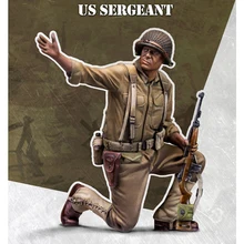 1/35 US SERGEANT, Смола Модель солдат GK, в разобранном виде и Неокрашенный комплект