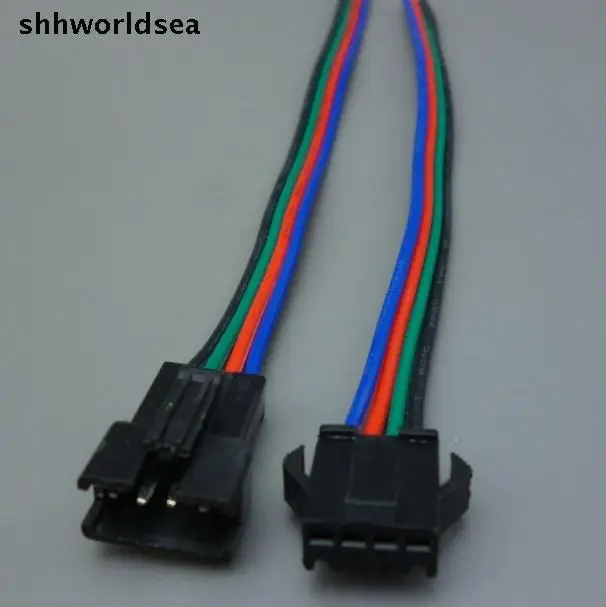 Shhworldsea 10 комплектов JST 2 54 мм SM 4 контактный многополюсный автомобильный разъем с