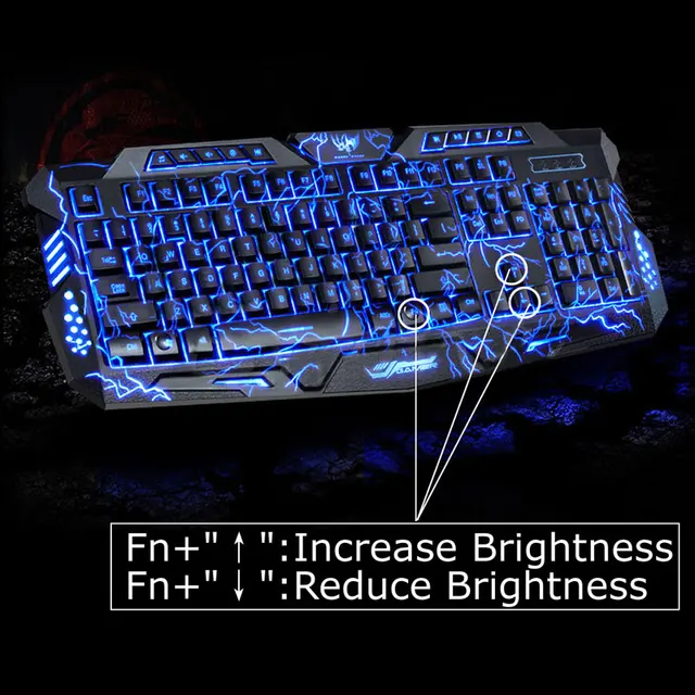 Modest English Version Waterproof Backlight LED Professional Gaming Keyboard M200 USB Wired Powered Full Key For PC Computer Peripheral Modest English Version Waterproof Backlight LED Professional Gaming Keyboard M200 USB Wired Powered Full Key For PC Computer Peripheral