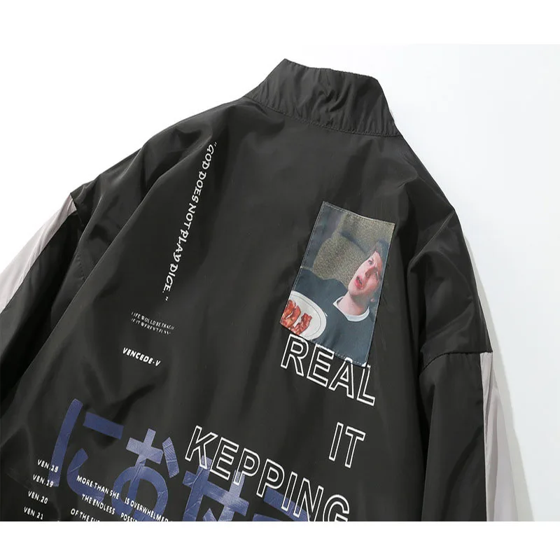 2018 New Japan Style Embroidery Patchwork Pockets Thin Jackets Men Autumn Casual Fashion Full Zip Streetwear Jackets Coats Male