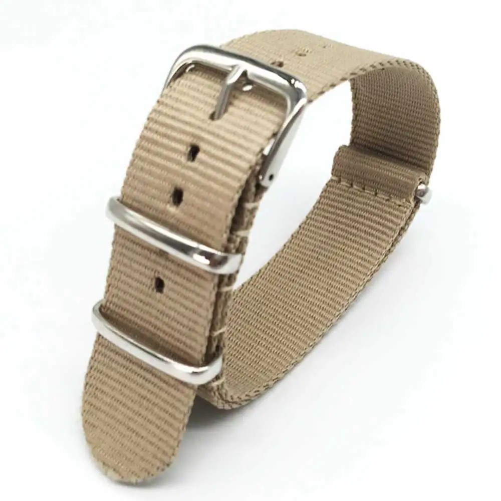 

Nylon Watchbands Khaki 18mm 22mm 24mm Watch Band Strips Men Nato Woven Fiber Watch Straps man Wristwatch Band Women strap