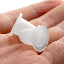 50 шт. чернила для татуажа маленький размер силиконовые перманентные татуировки макияж бровей пигмент контейнер крышки одноразовые аксессуары