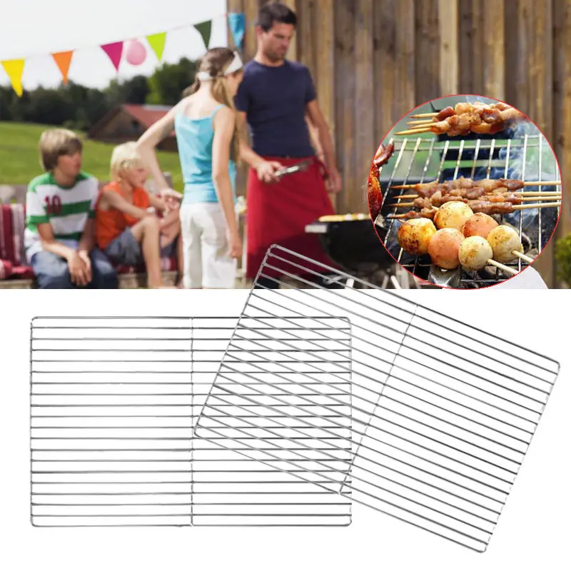 

BBQ Stainless Steel ROD Replacement Cooking Grill Grid Grate Barbecue Grill