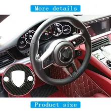 MCrea автомобильные 3D наклейки из углеродного волокна для Porsche Macan центральный щиток приборной панели аксессуары для рулевого колеса