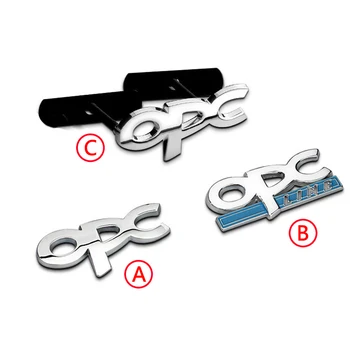 

For OPEL Zafira B Corsa D Insignia Mokka Meriva Astra G H Vectra Metal OPC Logo Car Side Fender Tail Badge Front Grille Sticker