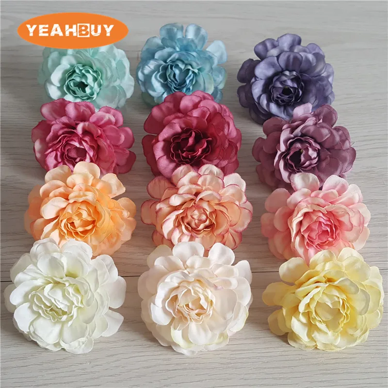 50pcs 5cm 12colors artificial azalea flower head peony rose DIY rhododendro wedding flowers wreath garland home decor floral pr 50pcs 5cm 12colors artificial azalea flower head peony rose DIY rhododendro wedding flowers wreath garland home decor floral pr