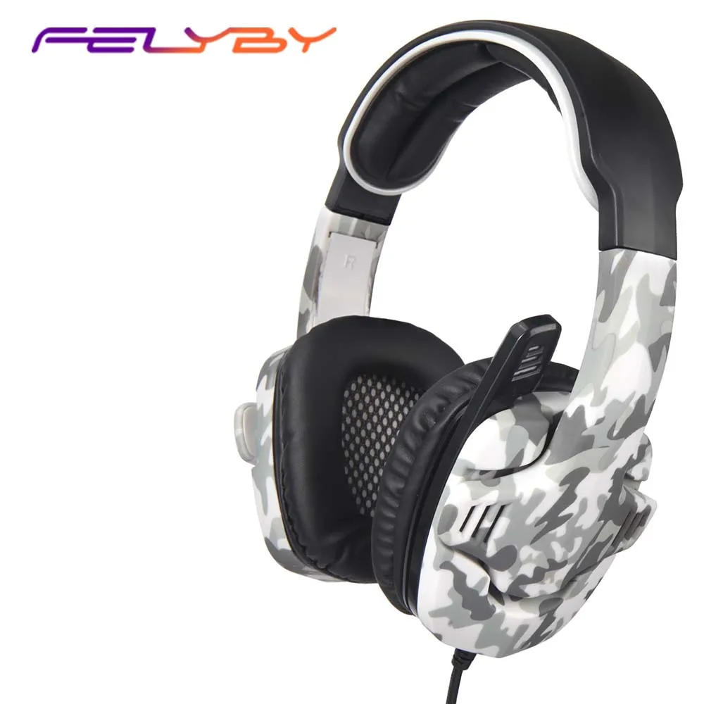 

FELYBY SA-708GT Gaming Headset Wired Computer Headset Camouflage