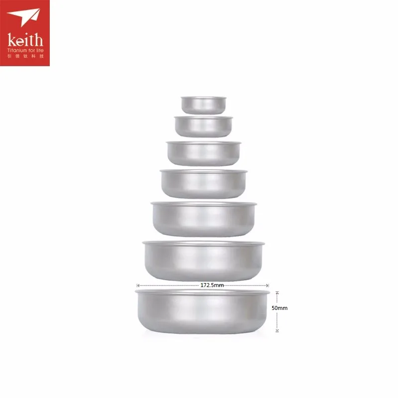 Keith Titanium tazón camping tazón comida campestre un conjunto de cuenco al aire libre