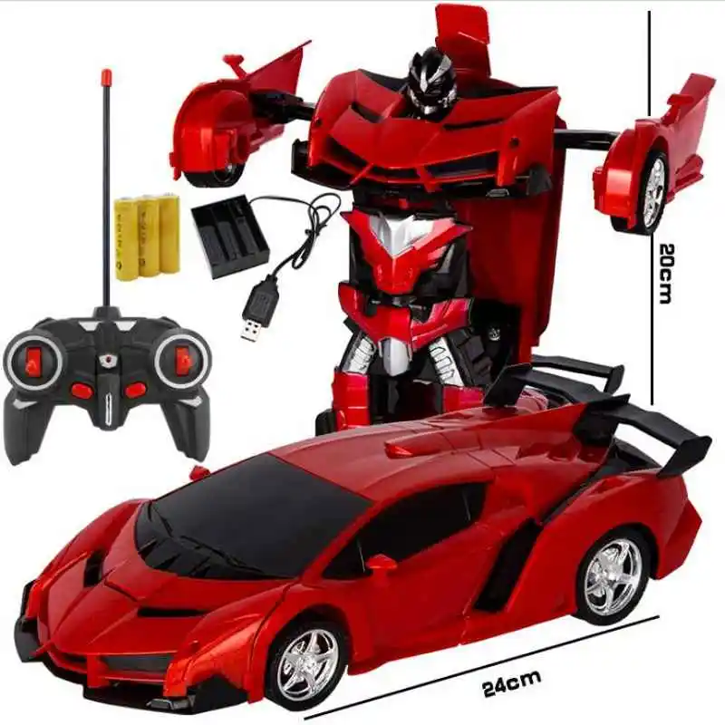

New RC Car Sports Car Models Transformation Robots Remote Control Deformation Car RC Robots Kids Toys Gifts Baby Toy Figures