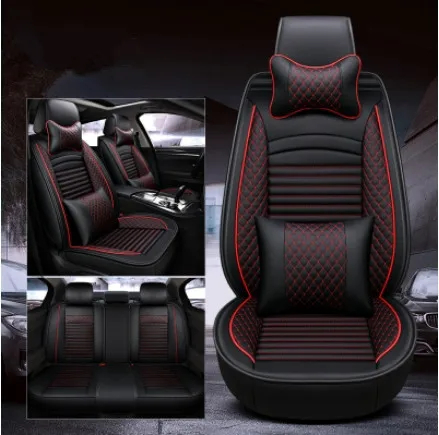 Лучшее качество! Полный комплект автомобильных чехлов для сидений Lexus RX 200 t 350 450 h- дышащие удобные чехлы для сидений - Название цвета: Black and red