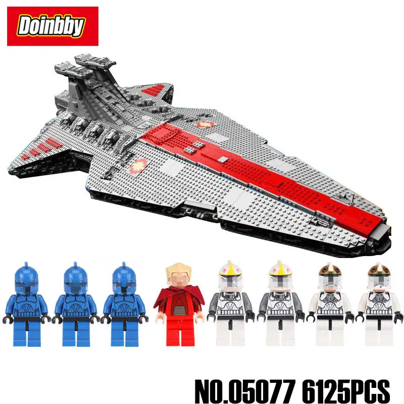 

05077 6125pcs The UCS Rupblic Star Destroyer Cruiser ST04 Set Building Blocks Bricks Toys Compatible Legoings Star Wars