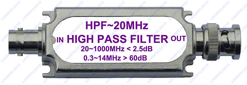 

BNC Junction High Pass Filter (BNC Bus-BNC Bus) HPF