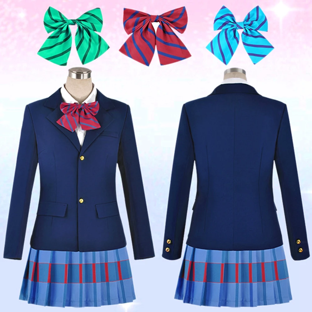 Костюм для косплея из аниме Love Live Kousaka Honoka Minami kotory Ayase Eli Tojo Nozomi Nishikino Maki школьная