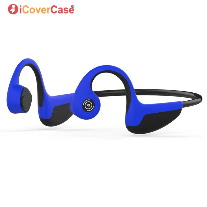 Синий Беспроводные наушники для Xiaomi mi 9 9X Pro 8 SE Explorer 6X 5X A2 Lite A1 Max 4 mi x 3 5G 2 s 2 Bluetooth костная проводимость наушники - Цвет: Синий