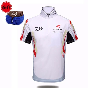 

Men Fishing Clothing Short Sleeve Fishing T-shirt Running Riding Baseball Top Jersey Fly Fishing Clothes