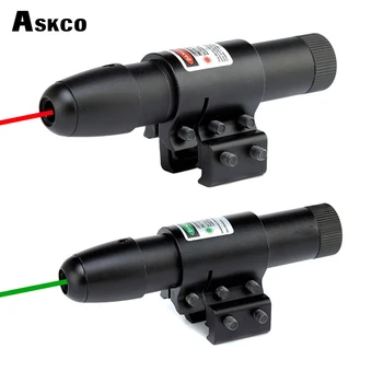 

Askco Tactical Hunting Red Green Laser Riflescope 11mm and 20mm Universal Slot pipe clamps with tactical tail switch for hunting