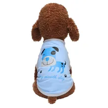 Одежда для собак, футболка для питомцев, лето-осень, удобная дышащая модная одежда для кошек собак с рисунком, костюм, одежда для домашних животных