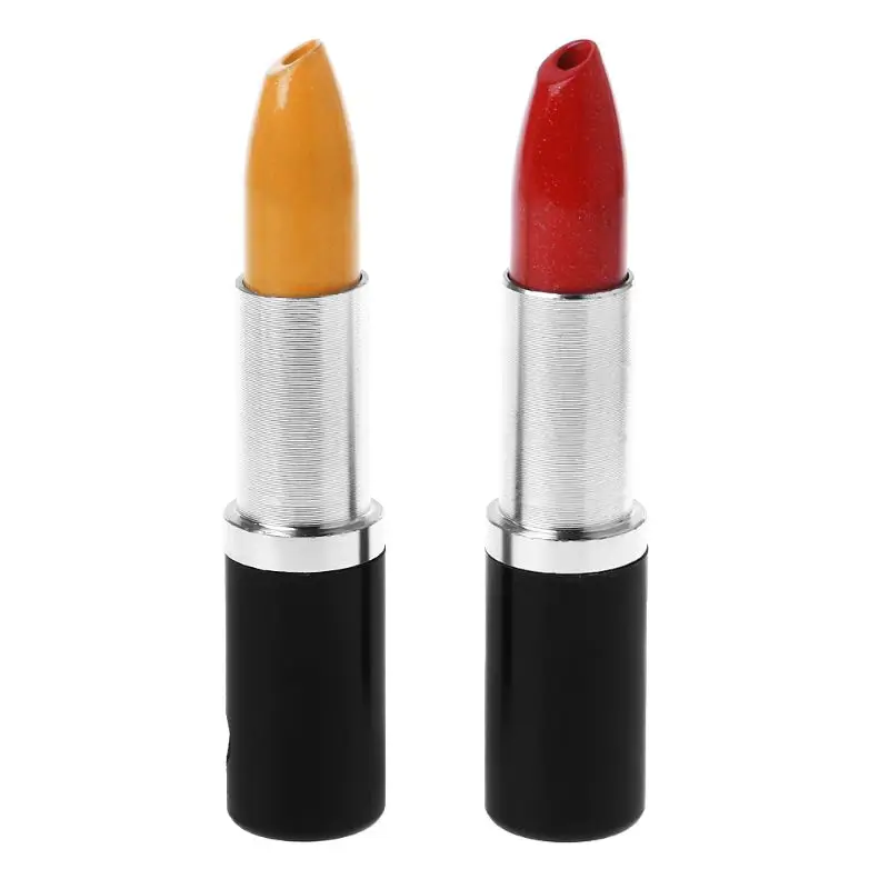 

Lipstick Smoke Metal Pipes Portable Creative Smoking Pipe Herb Tobacco Pipe