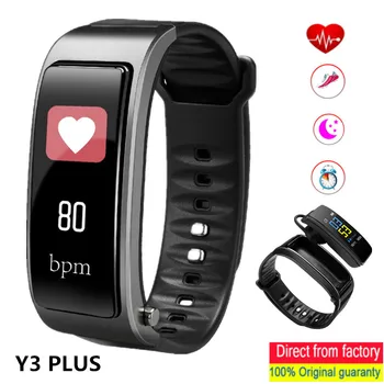 

Smart bracelet y3 Plus Bluetooth wireless headset SmartBand heart rate monitoring sports pedometer Smart Watch Call Smart band