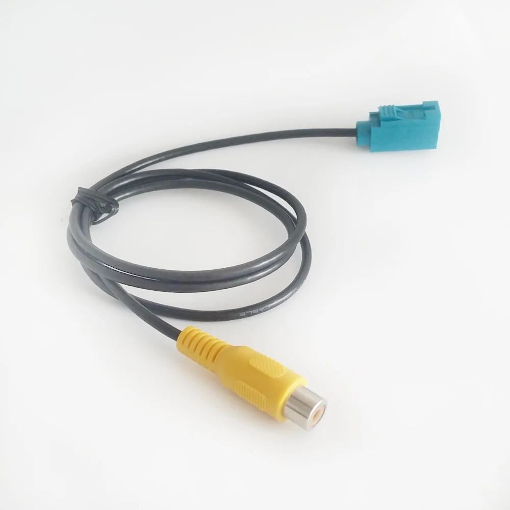 Biurlink 23 см/80 см Универсальный Fakra Реверсивный жгут проводов удлинитель RCA кабель адаптер для Volkswagen Benz peugeot
