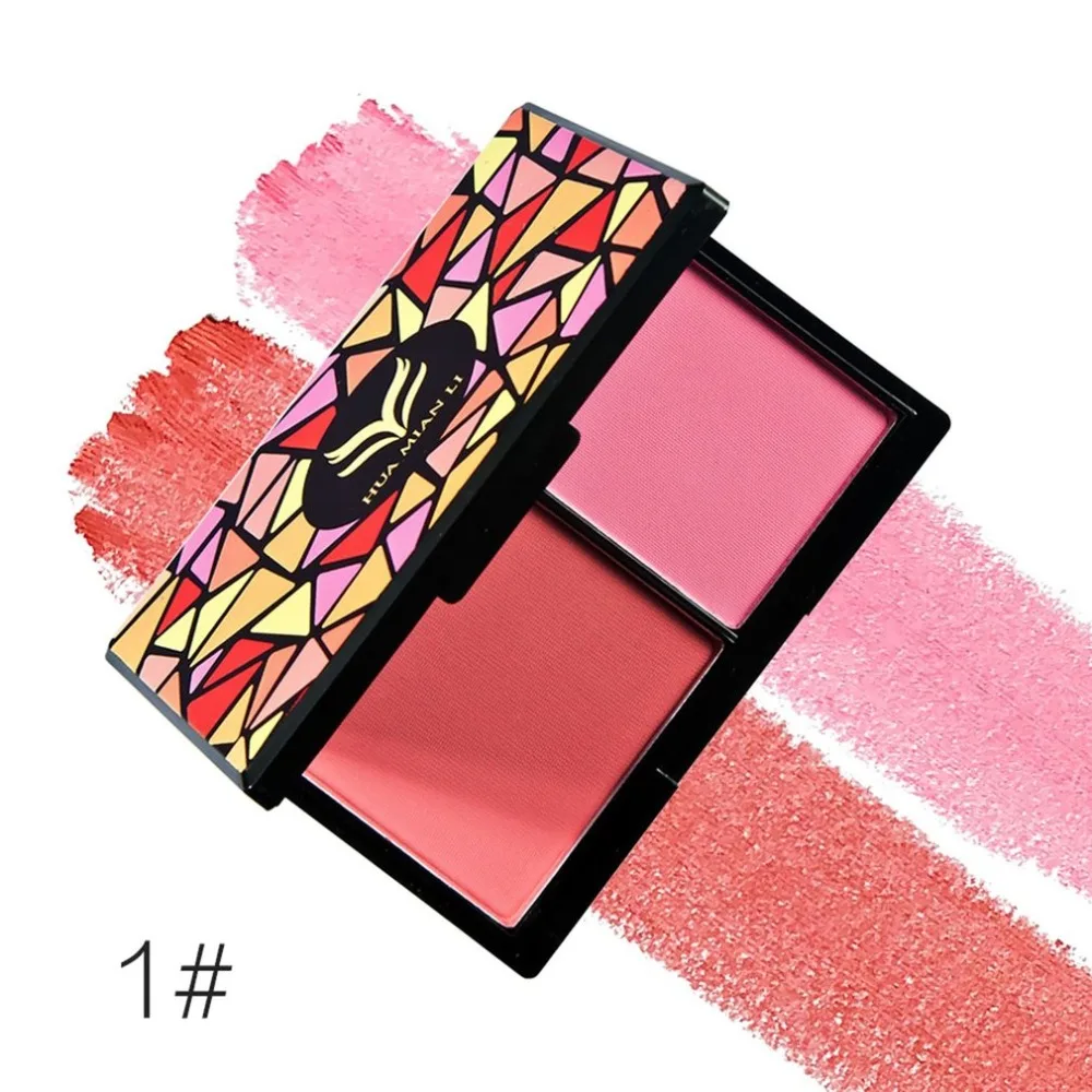 

HUAMIANLI Facial Makeup Palette Long Lasting Face Velvet Matte Shimmer Blusher Powder Cheek Cosmetics Set Blush Maquiagem