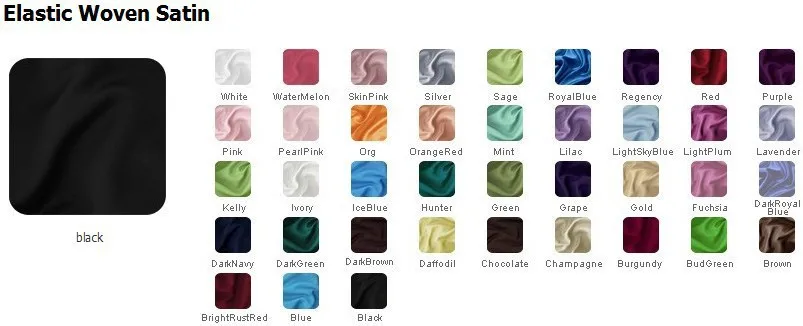 elastic woven satin