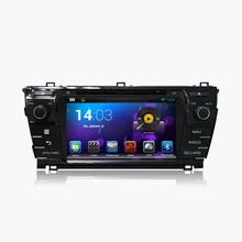 Android 7.1.1 Quad Core 1024*600 HD ЖК-дисплей dvd-плеер автомобиля для Toyota Corolla 2014 2015 GPS Navi 3G wi-Fi с бесплатную карту и камеры